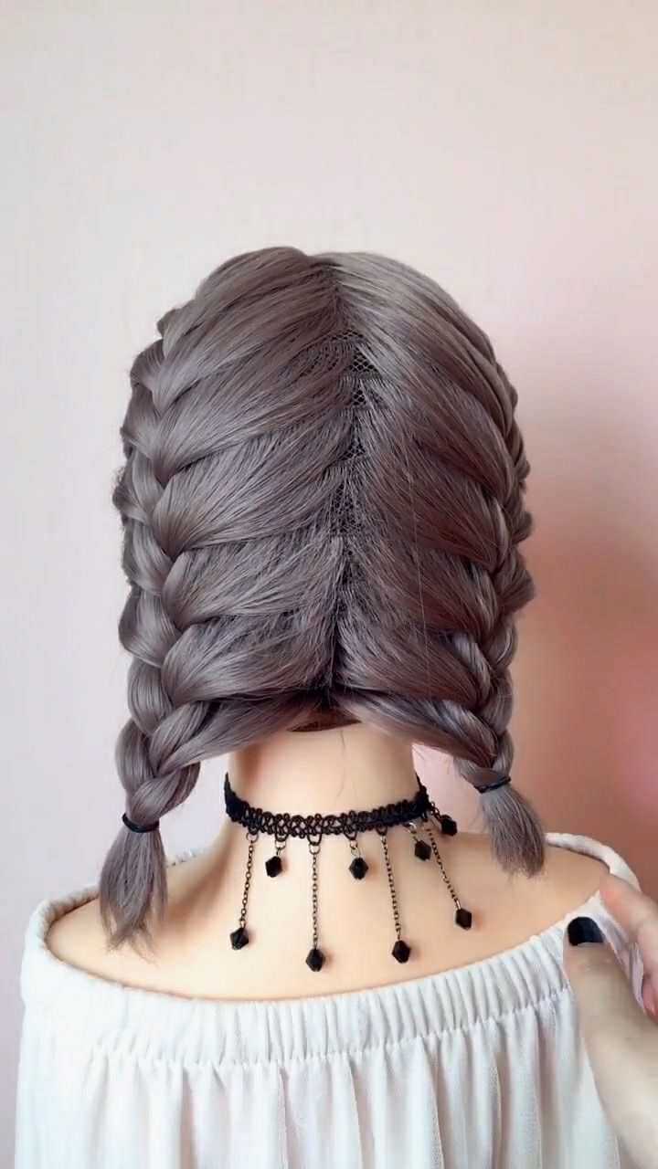 夏天最流行的菠萝辫超级少女的一款发型赶紧学