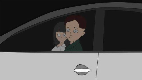 夜晚开车兜风,蛋泥动画