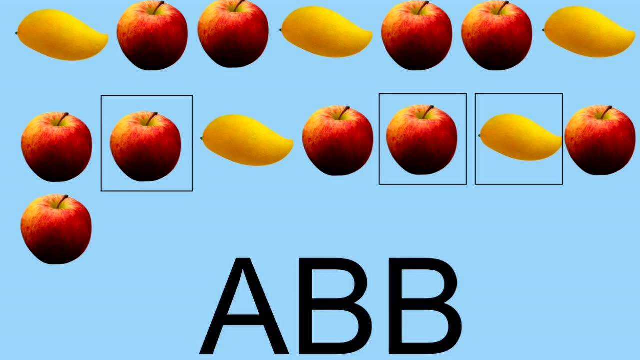 2020-5-25小班数学:找规律(abb)_腾讯视频