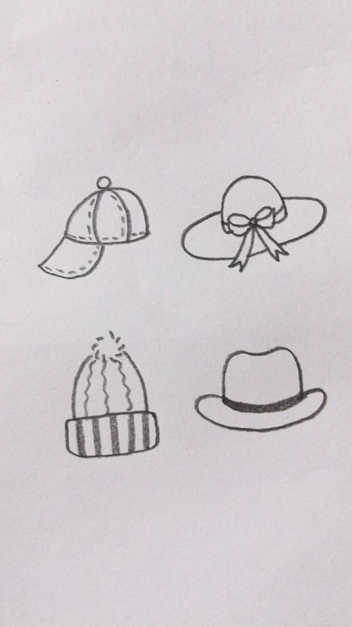 儿童帽子画法图片