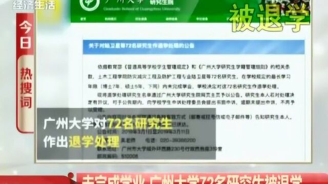 震惊!广州大学72名研究生被退学,被退学原因令人深思