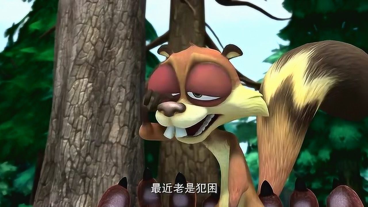 熊出没之夺宝熊兵:爱犯困的蹦蹦,从树上掉下来!