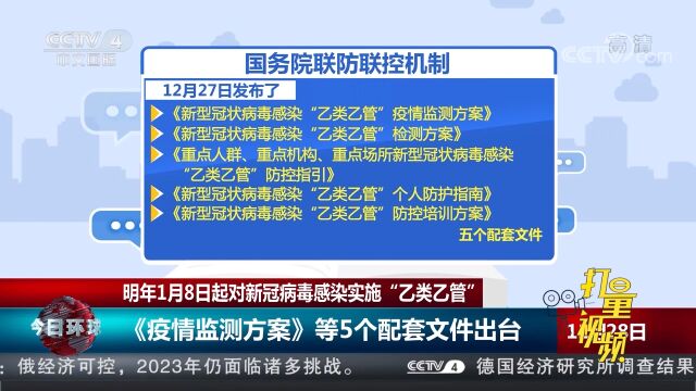 国务院联防联控机制发布《疫情监测方案》等5个配套文件