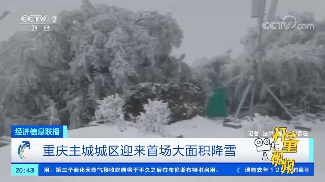 重庆主城城区迎来首场大面积降雪