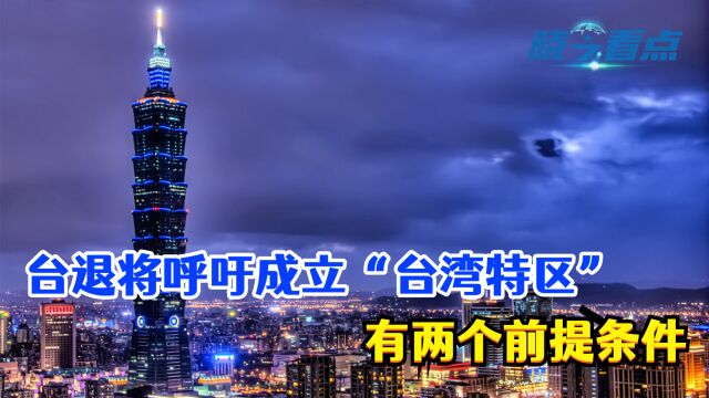 两岸和统曙光升起,台退役军官呼吁成立“台湾特区”,有两个要求