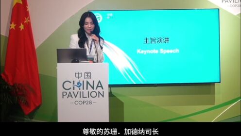 刘涛携《一路前行》赴联合国气候大会进行演讲