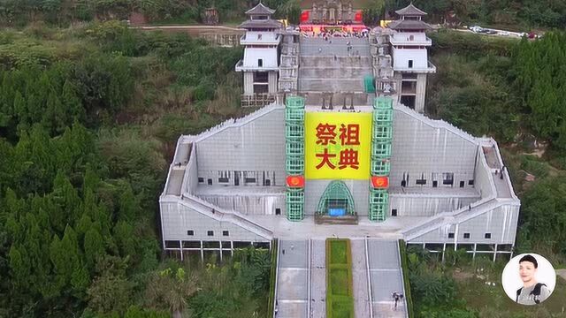 四川绵阳盐亭嫘祖陵航拍,华夏儿女寻根祭祖之地,有多少人去过?