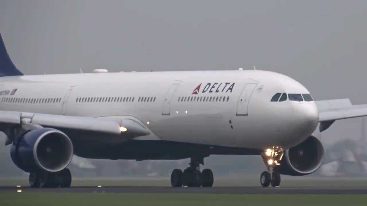 实拍空客a330-323降落全过程_腾讯视频