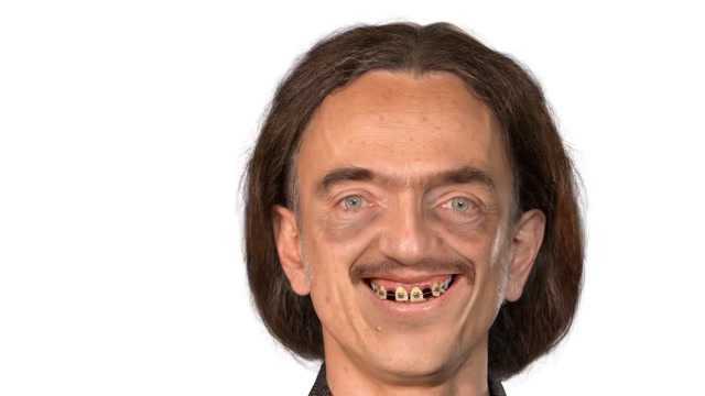 大神为一位"丑大叔"p图,不到几分钟,丑大叔就变成欧美美男子