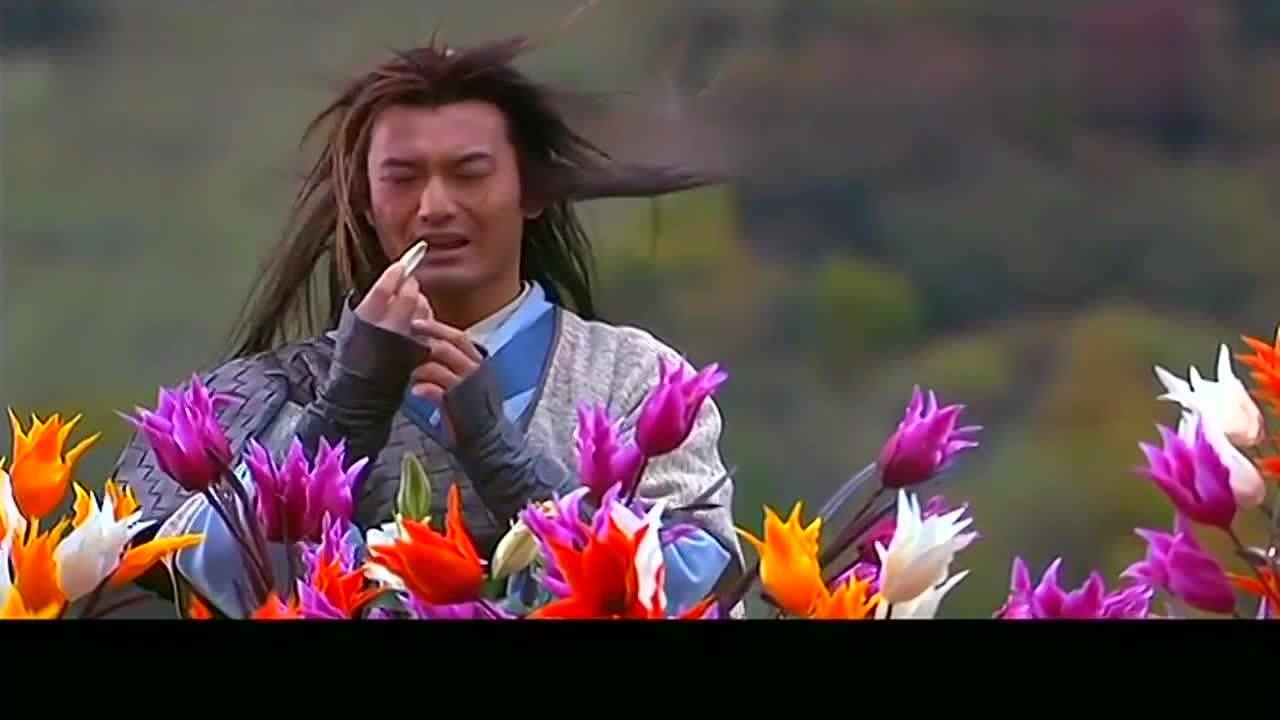 杨过初入绝情谷,看见美女在吃花瓣,嘴馋吃了一口,结果后悔了