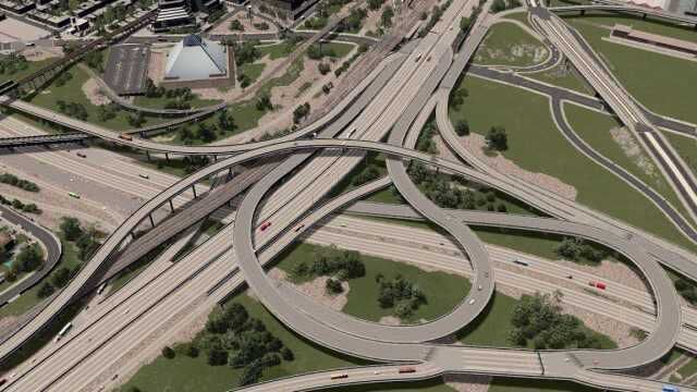 都市天际线  立交建造 Realistic Interchange