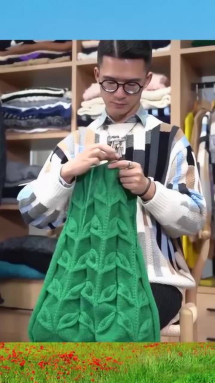 今天开眼界了头一次看见男人织毛衣网友织的不比女人差