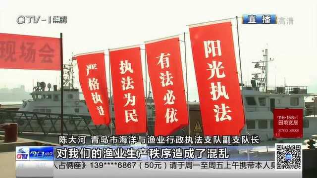 青岛集中销毁“绝户网”和“三无”船舶