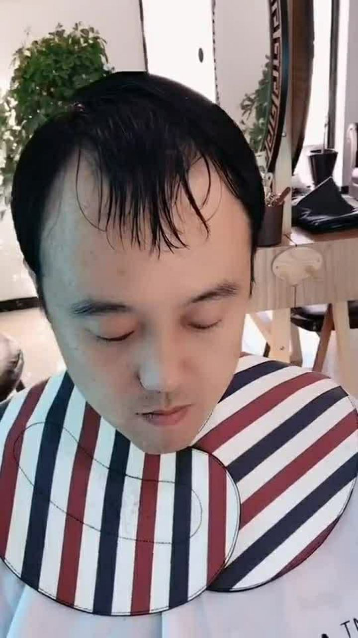 m头型专用发型剪完帅呆了
