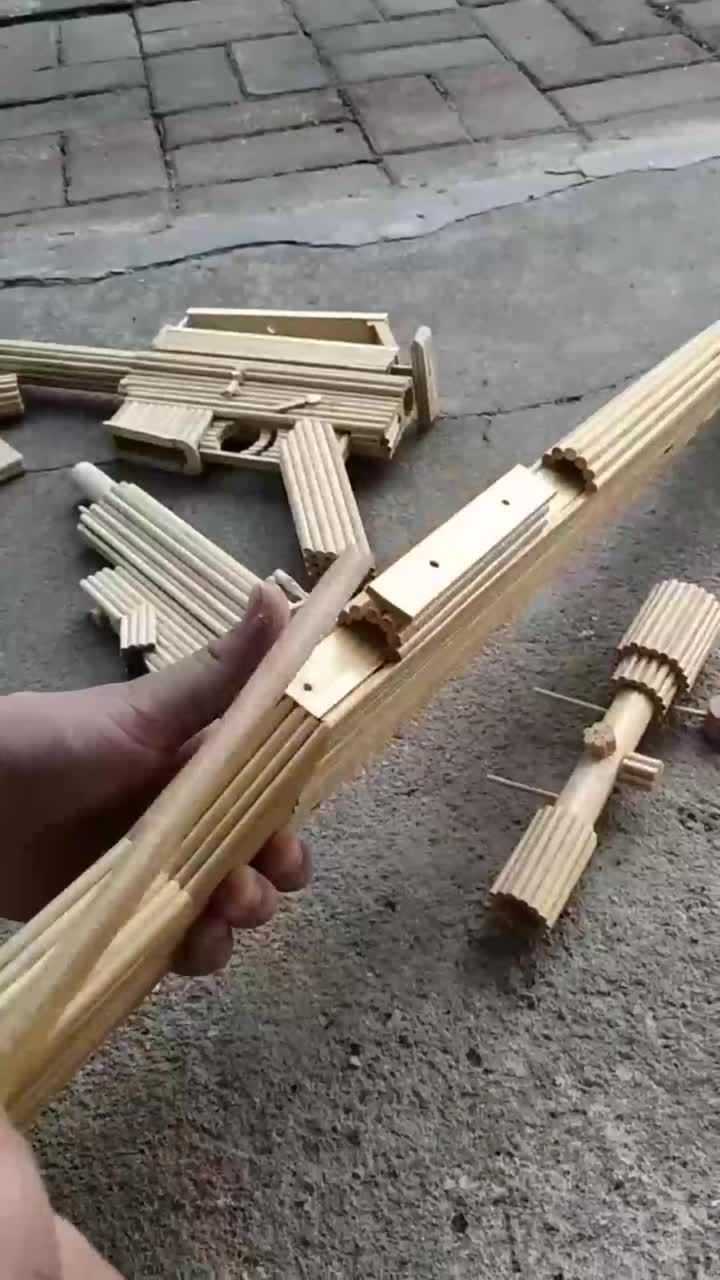 筷子做手工 兵器图片