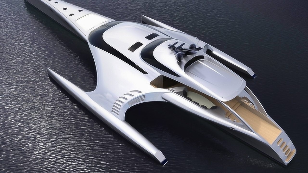 中国造世界上最大的三体游艇,造价1500万美元,外形酷似飞船