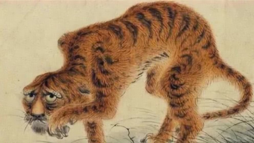 把老虎画成“病猫”，为何被誉为传世名画？放大10倍，看老虎眼睛