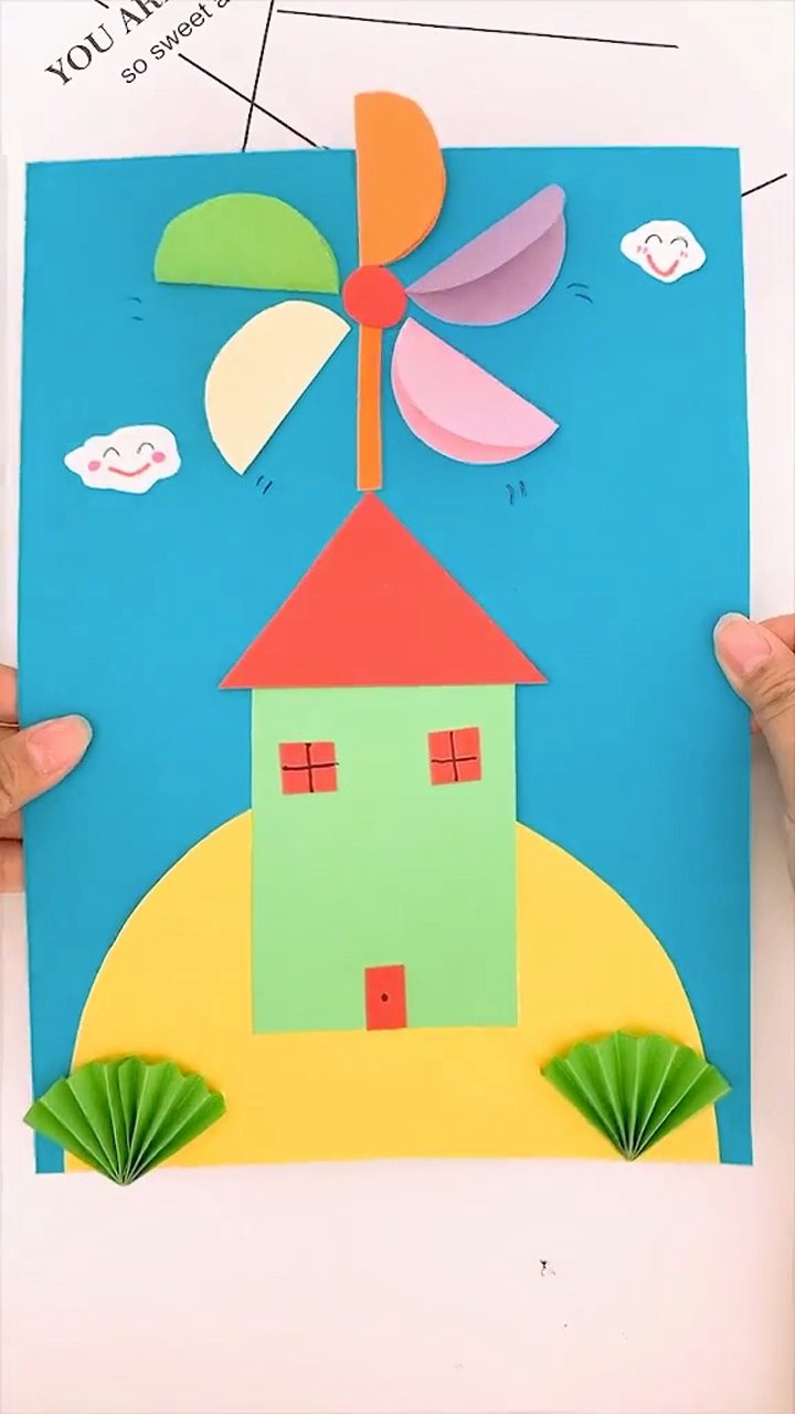 彩色风车剪贴画你学会了吗