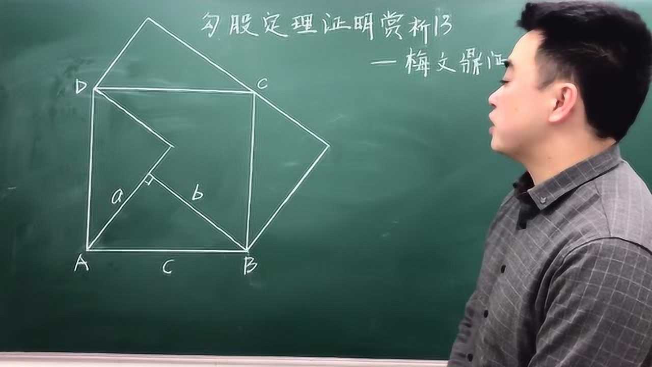 勾股定理证明赏析13—梅文鼎证法