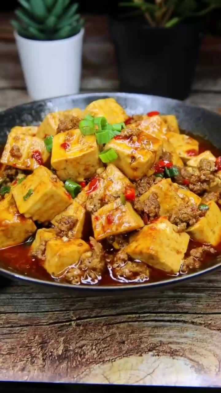 牛肉末烧豆腐,太好吃了