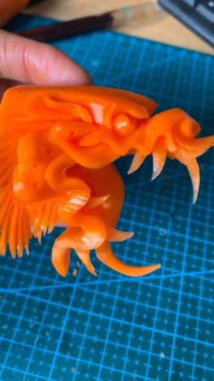 用胡萝卜做龙头,惊艳全场!