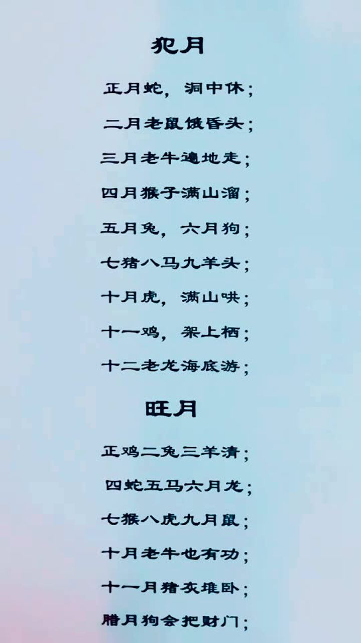 十二生肖犯月和旺月!_腾讯视频