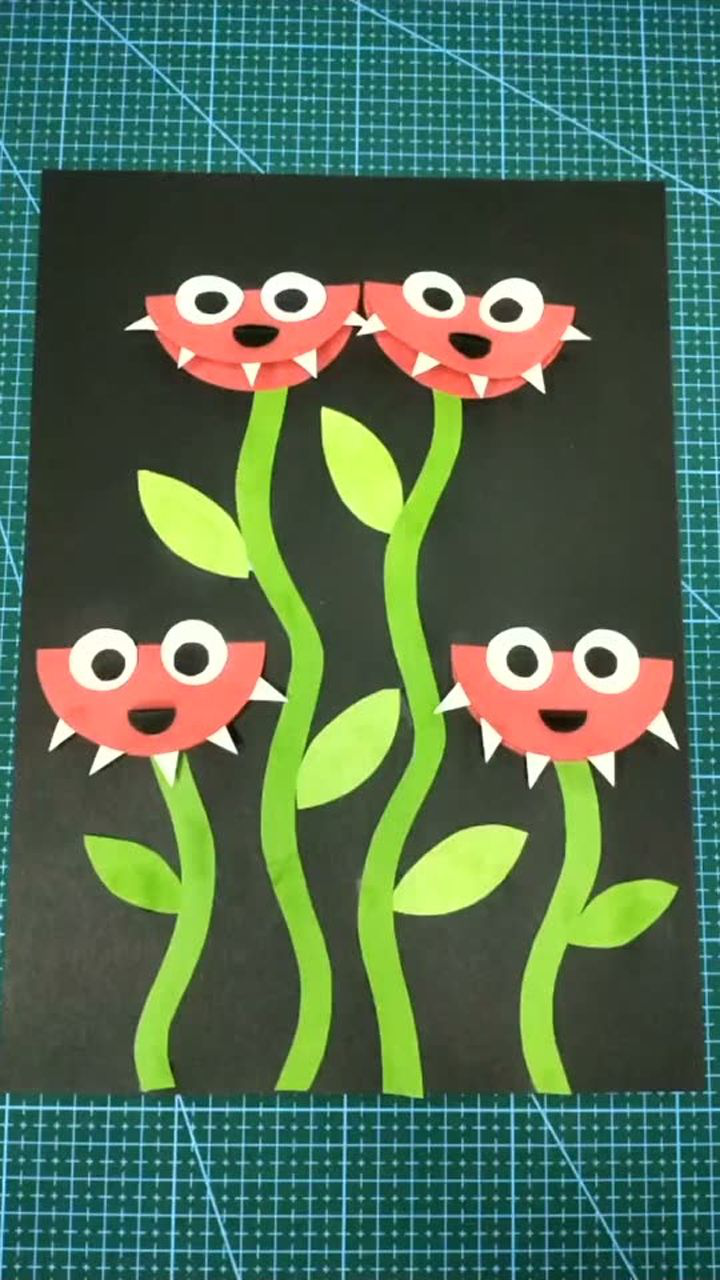 超简单的手工贴纸画,各位家长学起来吧!