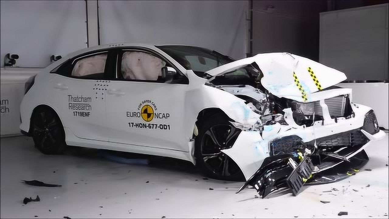 看看国外本田思域的碰撞测试情况!