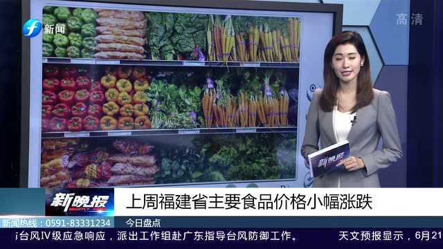 最新数据!福建主要食品价格小幅涨跌 市民可酌情购买