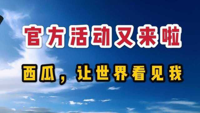 自媒体参加官方活动机会又来了,创作者最好能够和平台一起成长