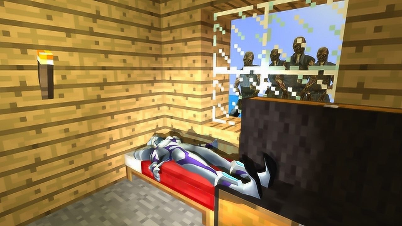 赛罗奥特曼在家里睡觉,窗户外来了一群僵尸怎么办啊?