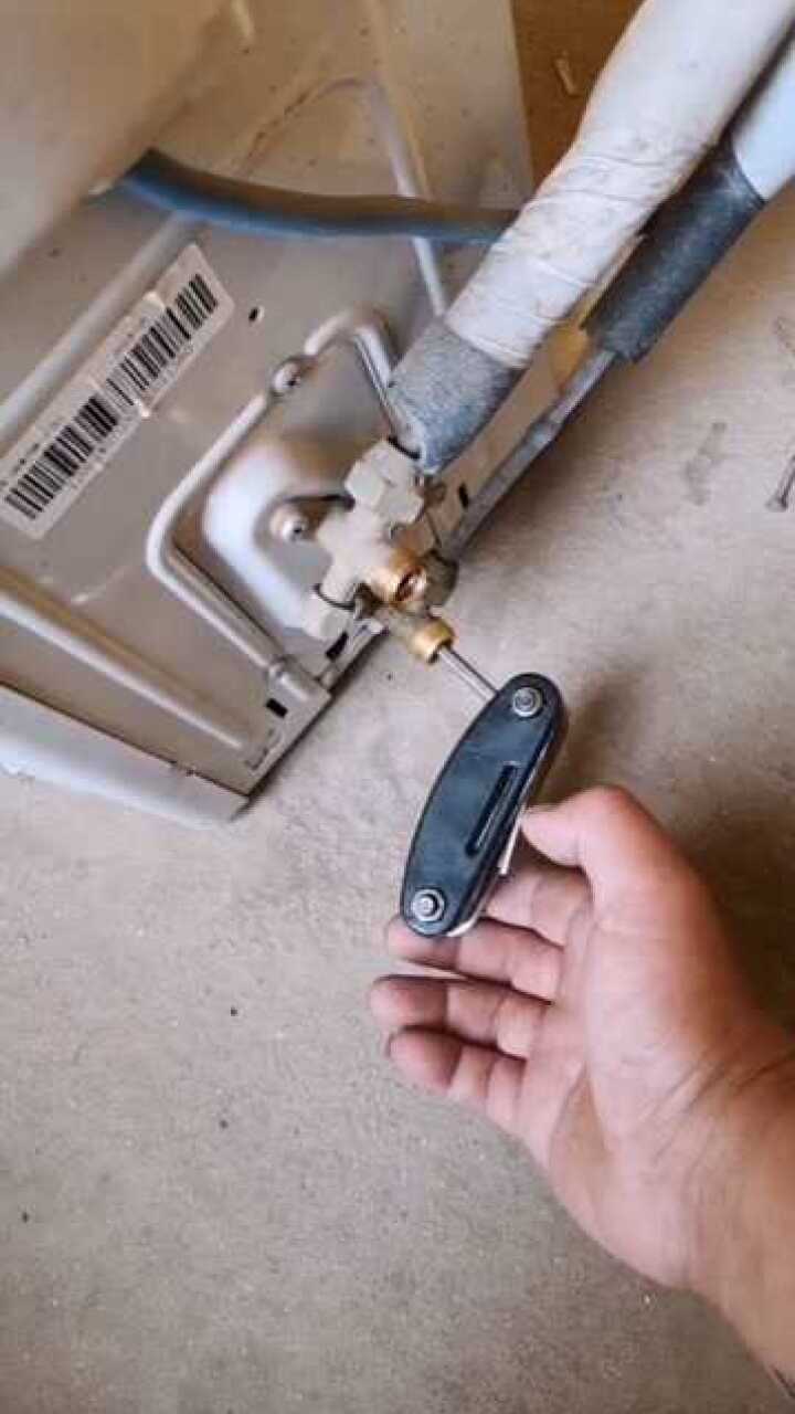 空调拆机收氟教程
