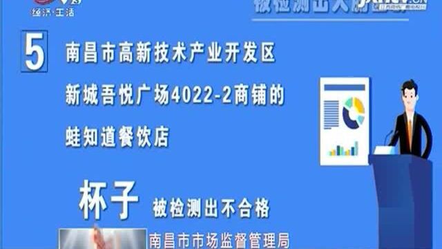 南昌市市场监督管理局:通告11批次食品抽验不合格