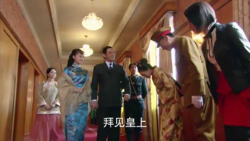 溥杰携妻子嵯峨浩在日本结婚后回满洲国拜见溥仪，谭玉玲也顺利进宫