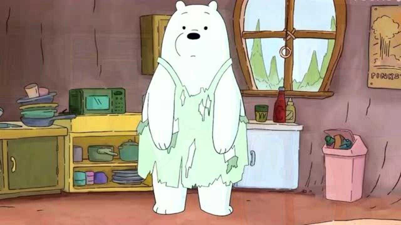 咱们裸熊今天的白熊是穿衣服的熊