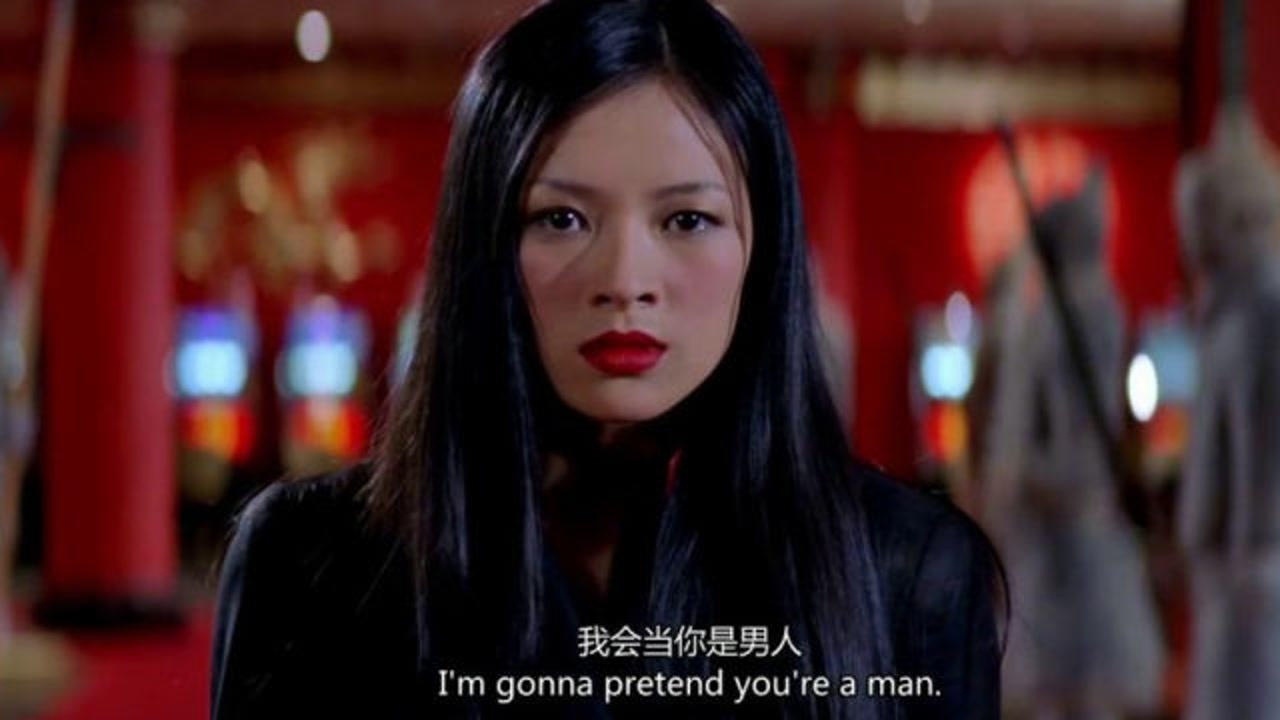 尖峰时刻章子怡单手用筷子扎头发这段操作太吸粉