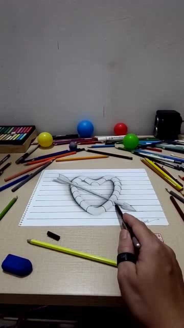 一箭穿心简笔画学起来特别简单