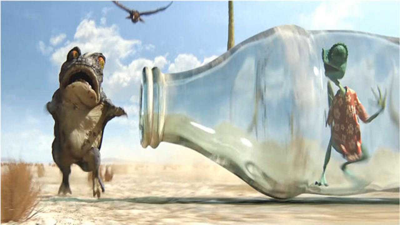 动图里那只奔跑的蛤蟆,在大步向你跑来