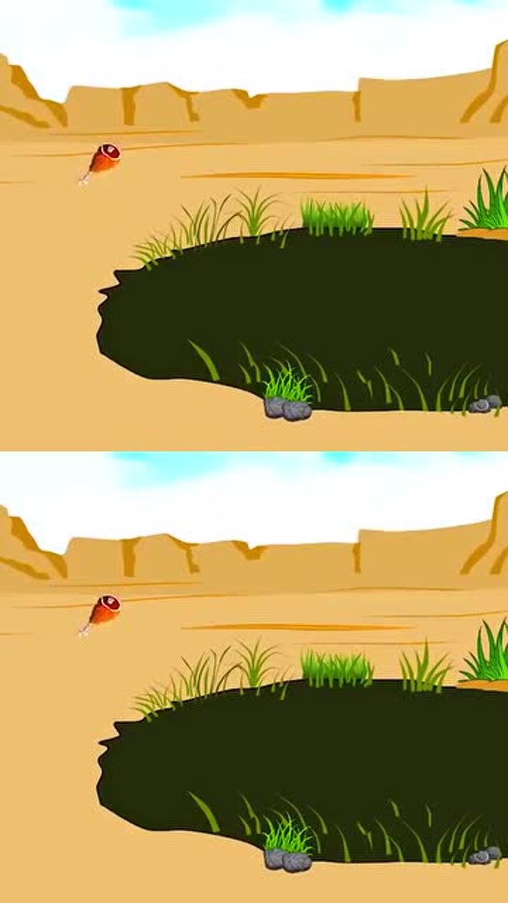 大鸡腿掉到沼泽地里恐龙冒险去捡