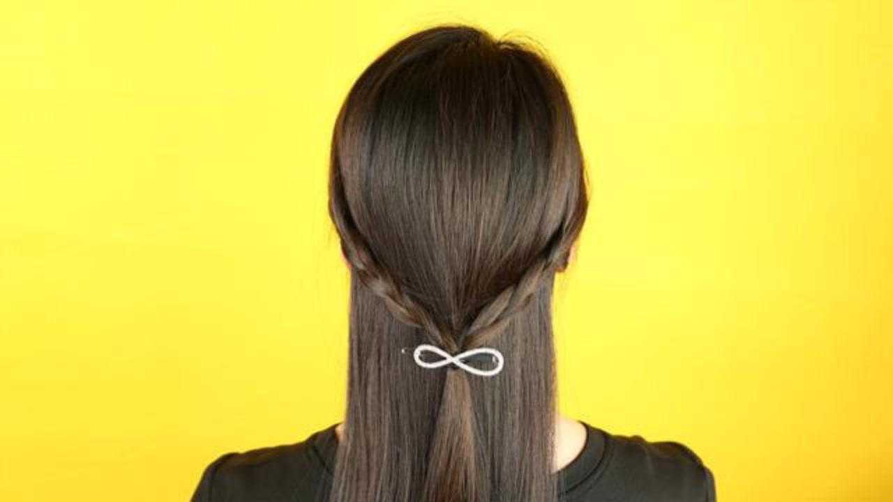 最简单的三股辫编发教学,非常适合中长发,手残党必备造型!