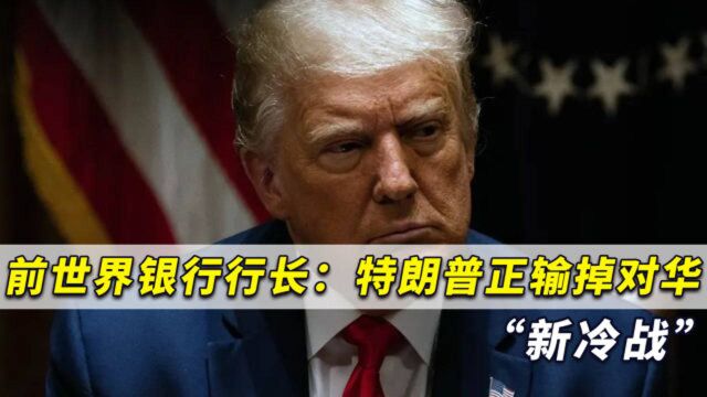 前世界银行行长坦言:特朗普正在输掉对华“新冷战”