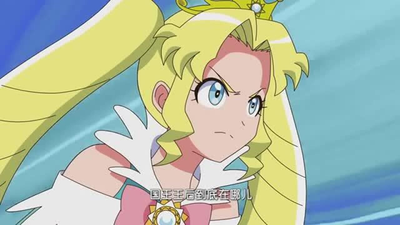 巴啦啦小魔仙彩俐使用太阳魔法发动光之攻击黑麻麻服软了