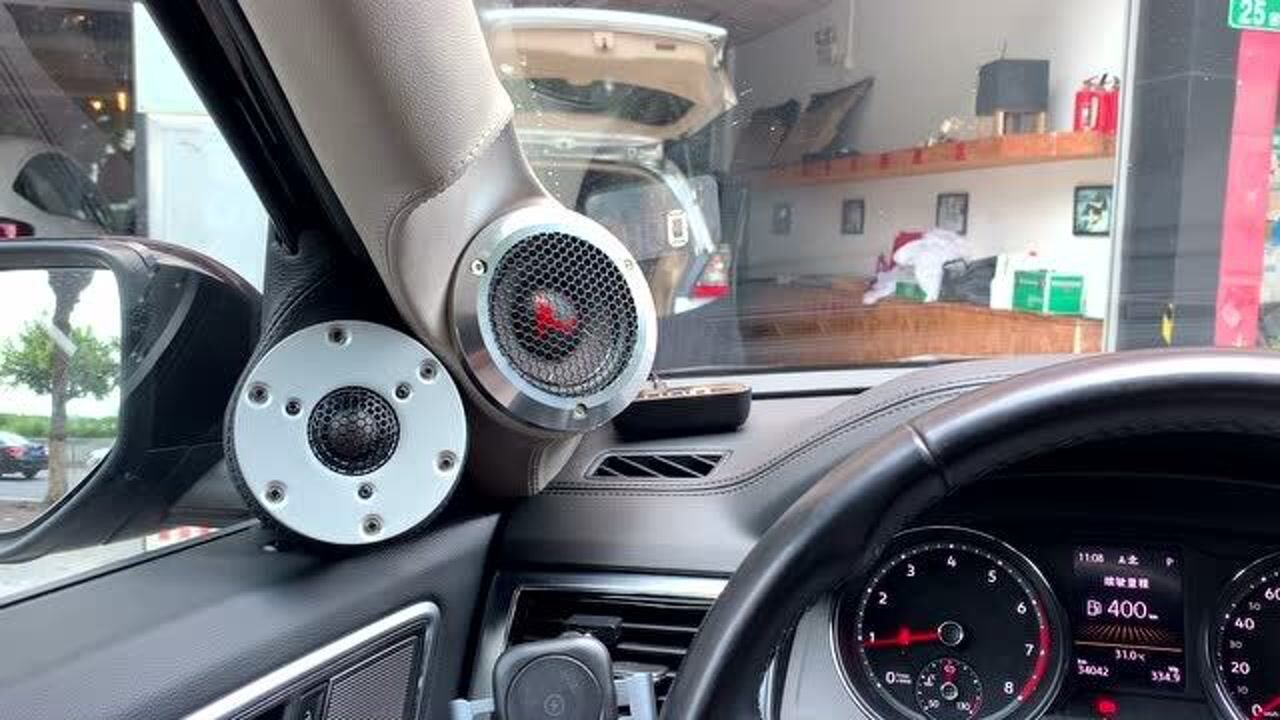 大众途昂音响改装绅士宝大西瓜皮tc63 最强人声暴击 广州艺匠汽车音响