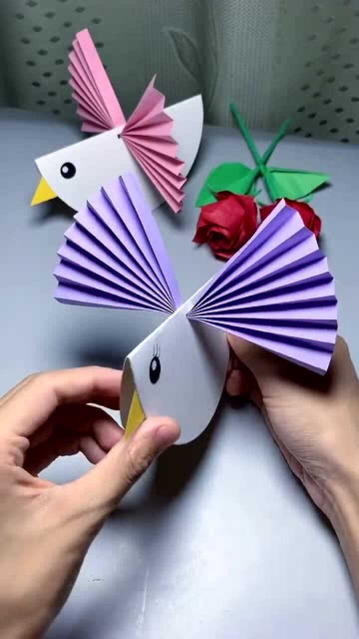 做一个鸽子手工,超级简单,你们想不想学?