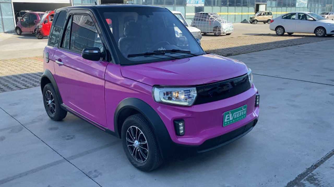 大两门四座电动车低趴车型接送孩子太实用了功能还豪华