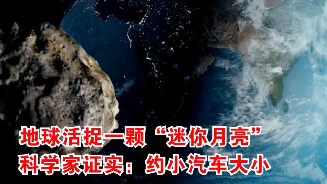 地球活捉一颗“迷你月亮”,科学家证实:约小汽车大小