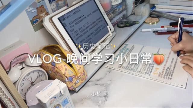 高中女孩子的晚间学习VLOG,晚间学习小日常!