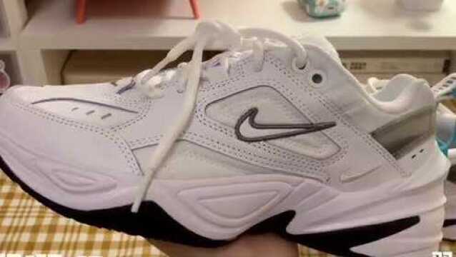 开箱:Nike M2K Tekno老爹鞋开箱,白色干净好搭配!