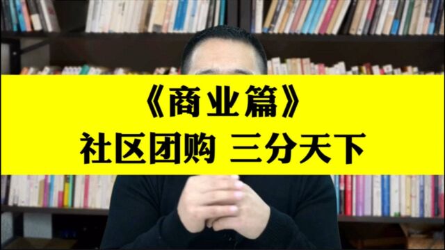 商业篇:社区团购,有三分天下的可能性