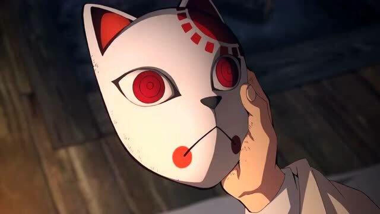 鬼灭之刃:戴上消灾面具的瞬间,炭治郎就不再是普通的少年!